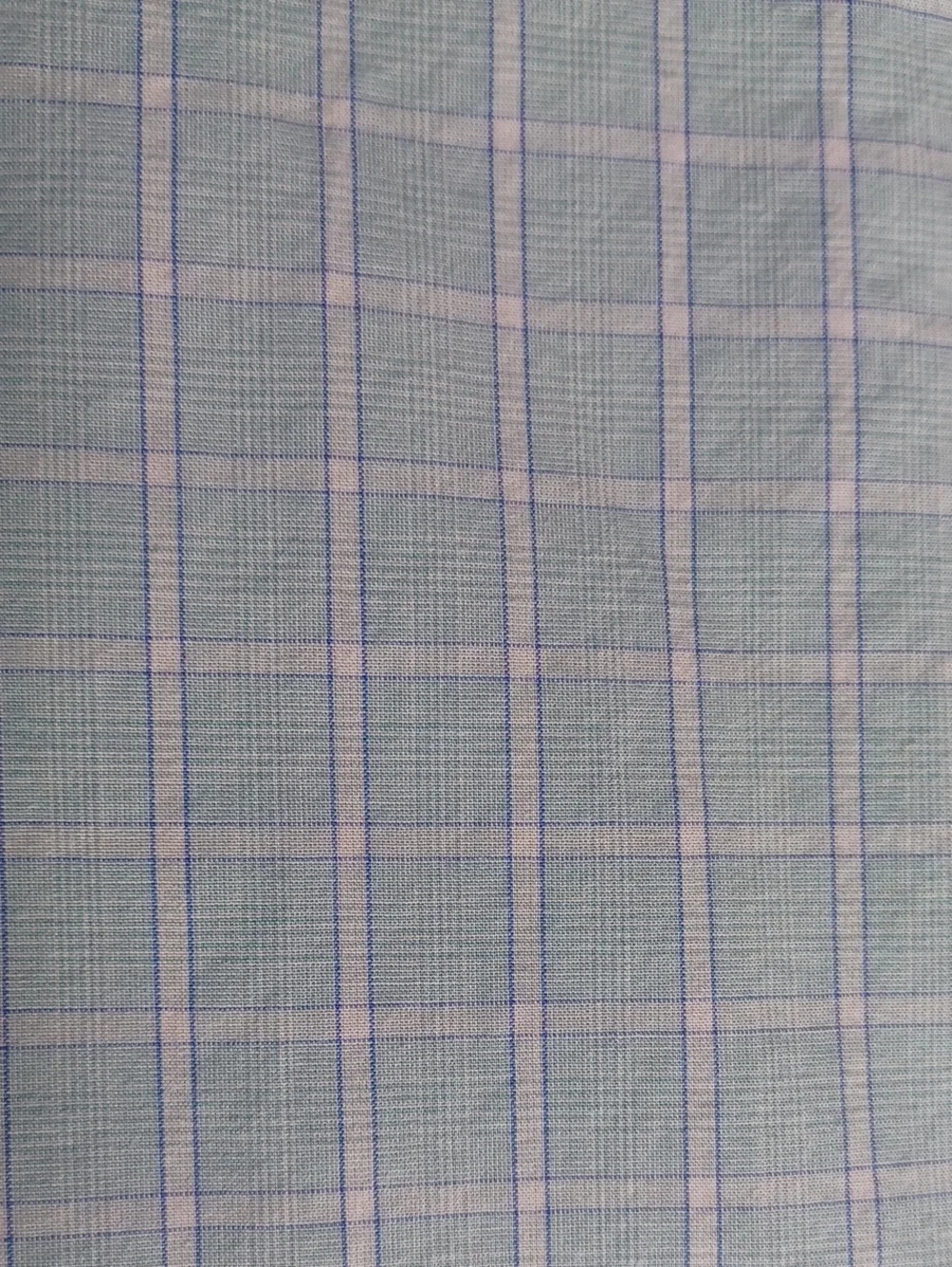 J. Crew Mens Light Weight Cotton Blue Plaid Long-Sleeve Button-Up Shirt Medium
